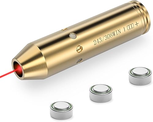 Miniatura 7 de MidTen . 243 308 Bore Sight Laser Red Dot Boresighters 308 con baterías