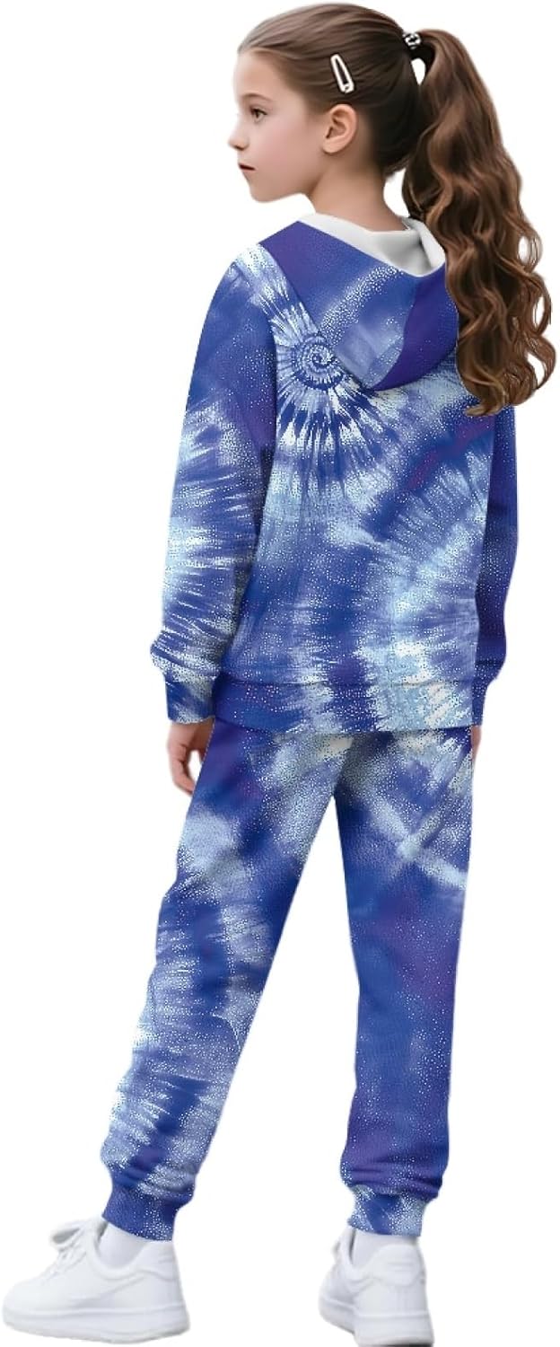 HUIACONG Long Sleeve Sweatsuits for Boys Girls Sweat Set for Children Kids