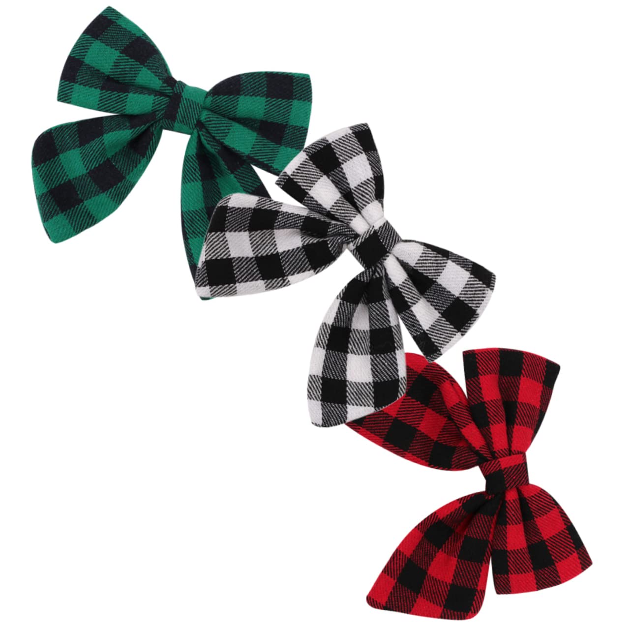 ibasenice 12pezzi Fermagli Per Fiocco Per Bambine Fermagli Decorativi Stile Quadretti Leggeri e Comodi Per Compleanni e Occasioni Speciali