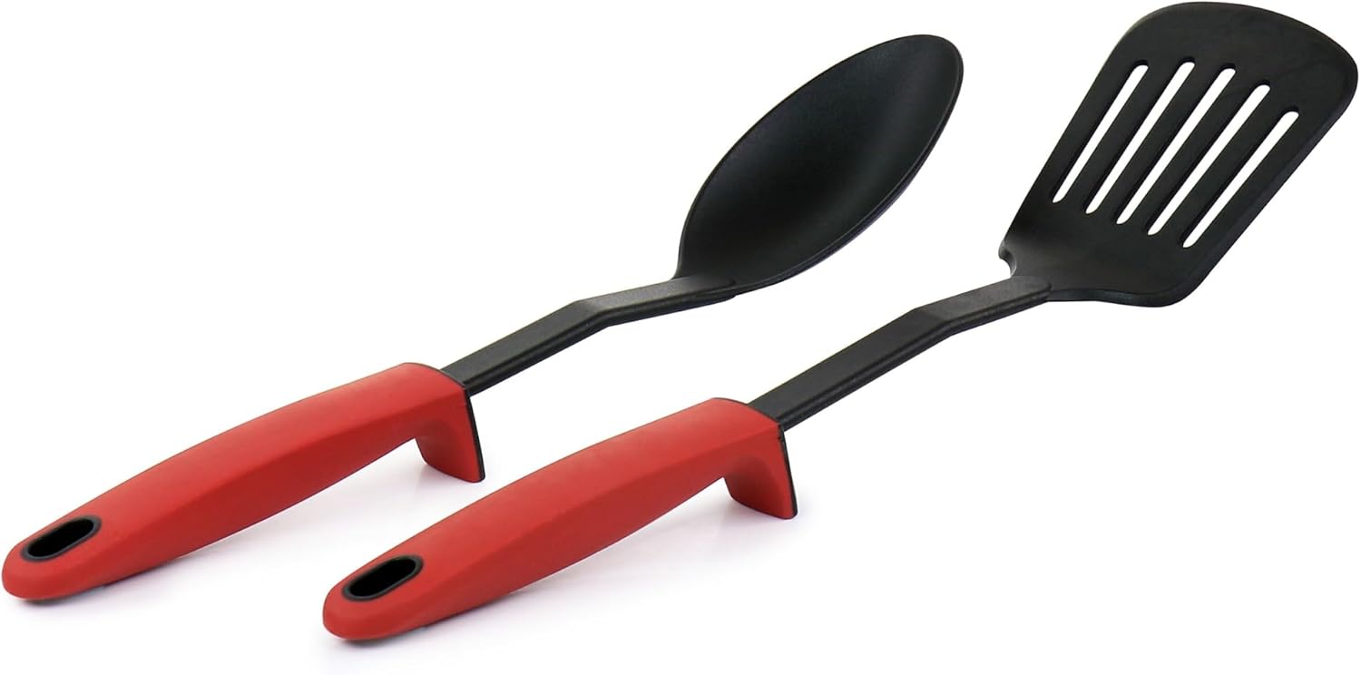 Oster 7 Piece Non Stick Aluminum Cookware Set in Red