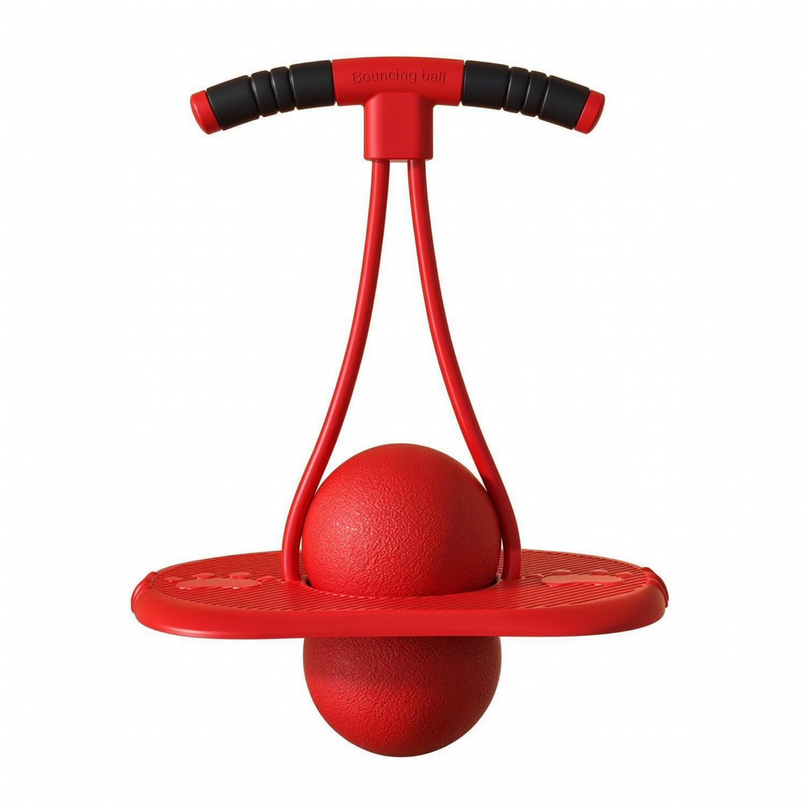 Milageto Pelota Brincarina Equilibrio Antislizante Pelota Salto con Mango Acojinado Base Brincarina con para Familias, Interior, Exterior