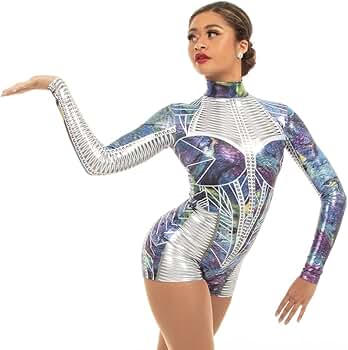 Alexandra Collection Womens Galaxy Princess Metallic Performance Dance  Costume Biketard : Amazon.ca: Clothing, Shoes & Accessories