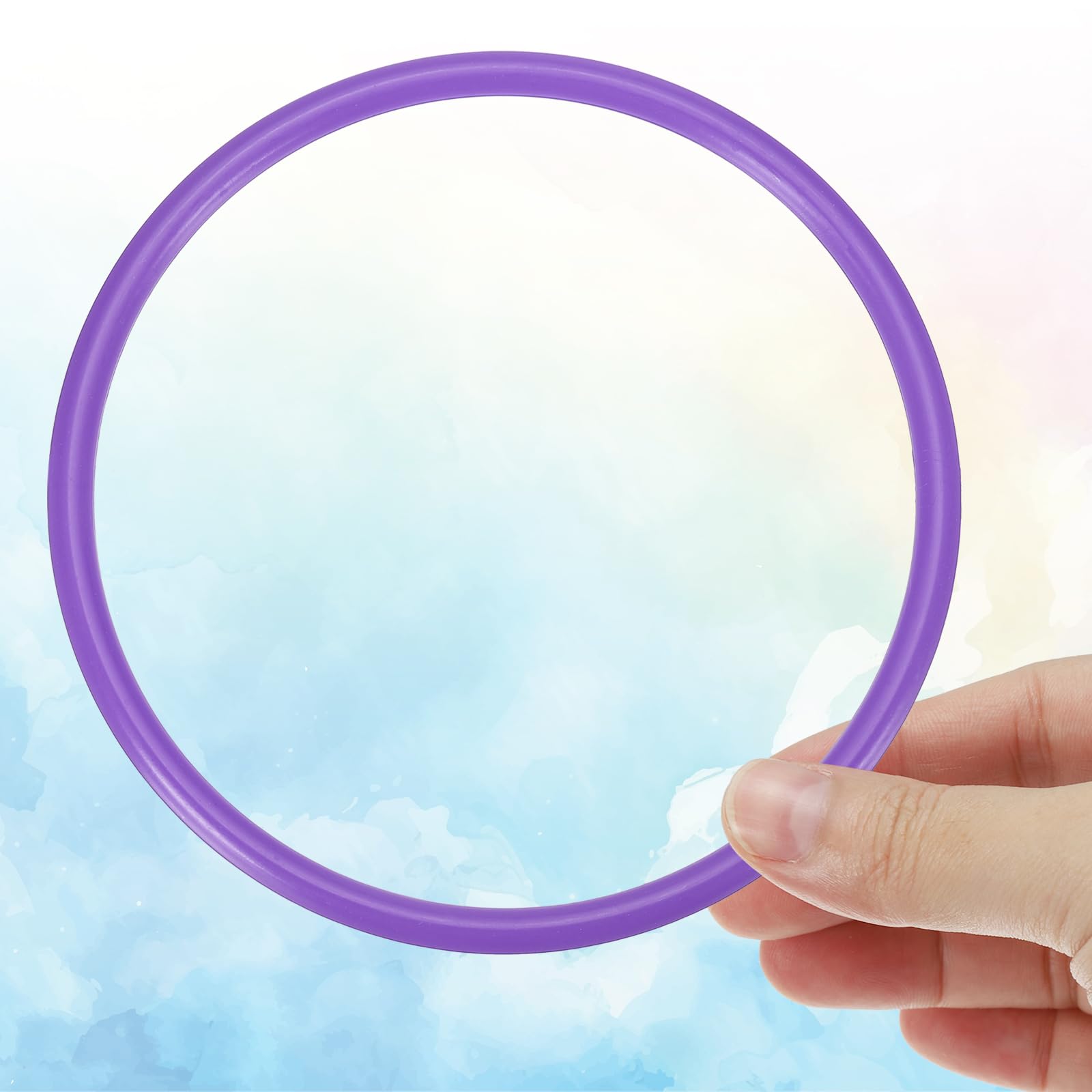 PATIKIL 5.1 Inch Plastic Ring-Toss Rings for Bottles 24 Pack Carnival Rings Plastic Hoops for Speed and Agility Practice Outdoor Party Favor - Image 3
