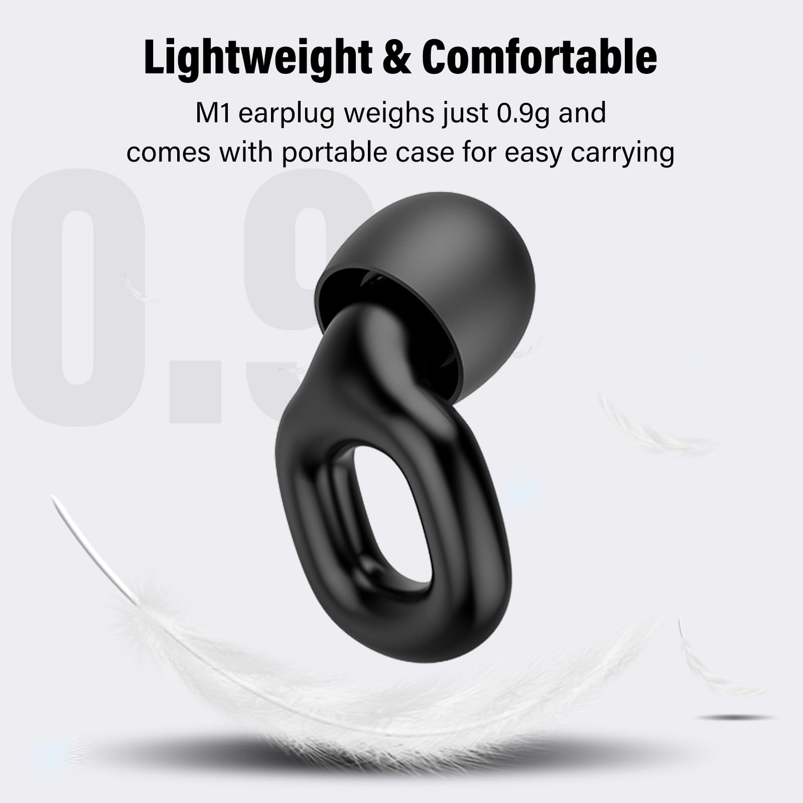 2 Pairs Of Ear Plugs For Sleeping, Made Of Ultra-Comfortable Silicone With Passive Noise Reduction Technology For Noise Reduction 45 DB, 8 Ear Tips In XS/S/M/L, Black White - Wander World Explorer