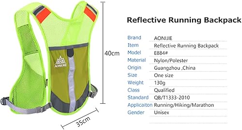 Miniatura 2 de AONIJIE Maratón Correr Chaleco Pack Agua Hidratación Mochila Deporte Al Aire Libre Ciclismo Camping Escalada Mochila