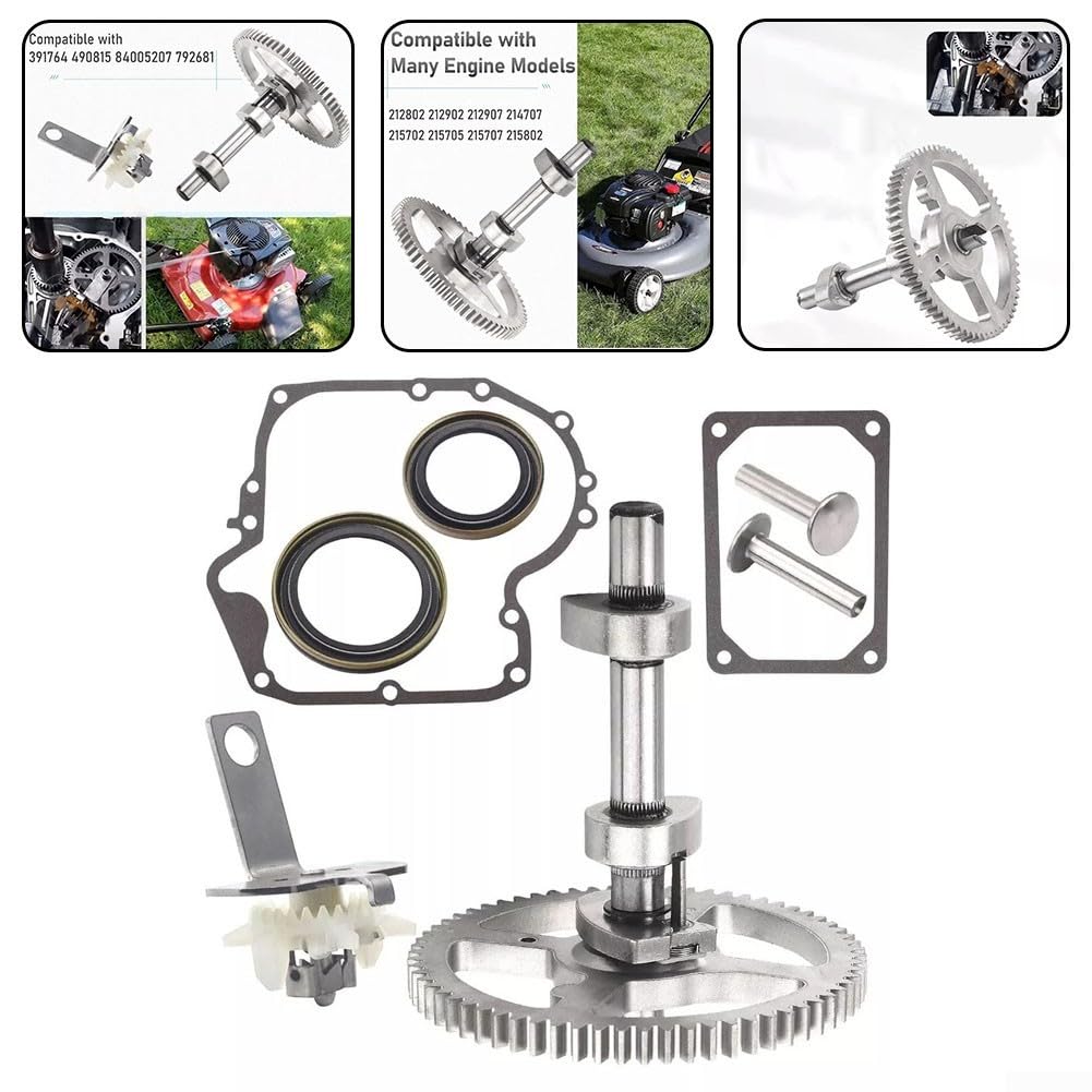 793880 Kit d'arbre à cames compatible avec les petits moteurs à 4 temps pour 282H00, 31E877, 331777, 210702, 210807, 31P700
