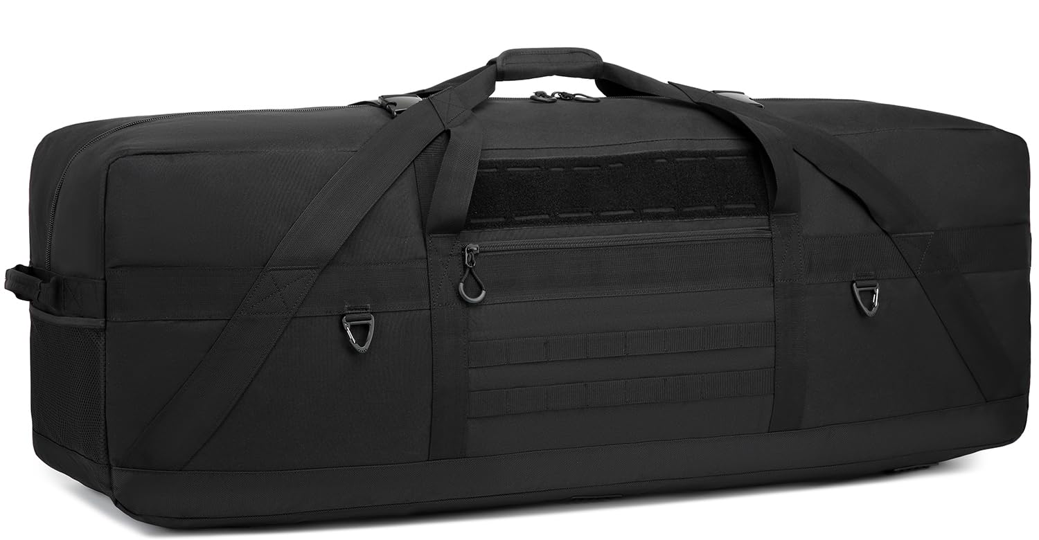 Borsa da viaggio da 125 l, grande borsa sportiva da uomo, borsa da allenamento, XXL, per sauna, fitness, weekender campeggio, Nero , sporttasche 125L, Classico