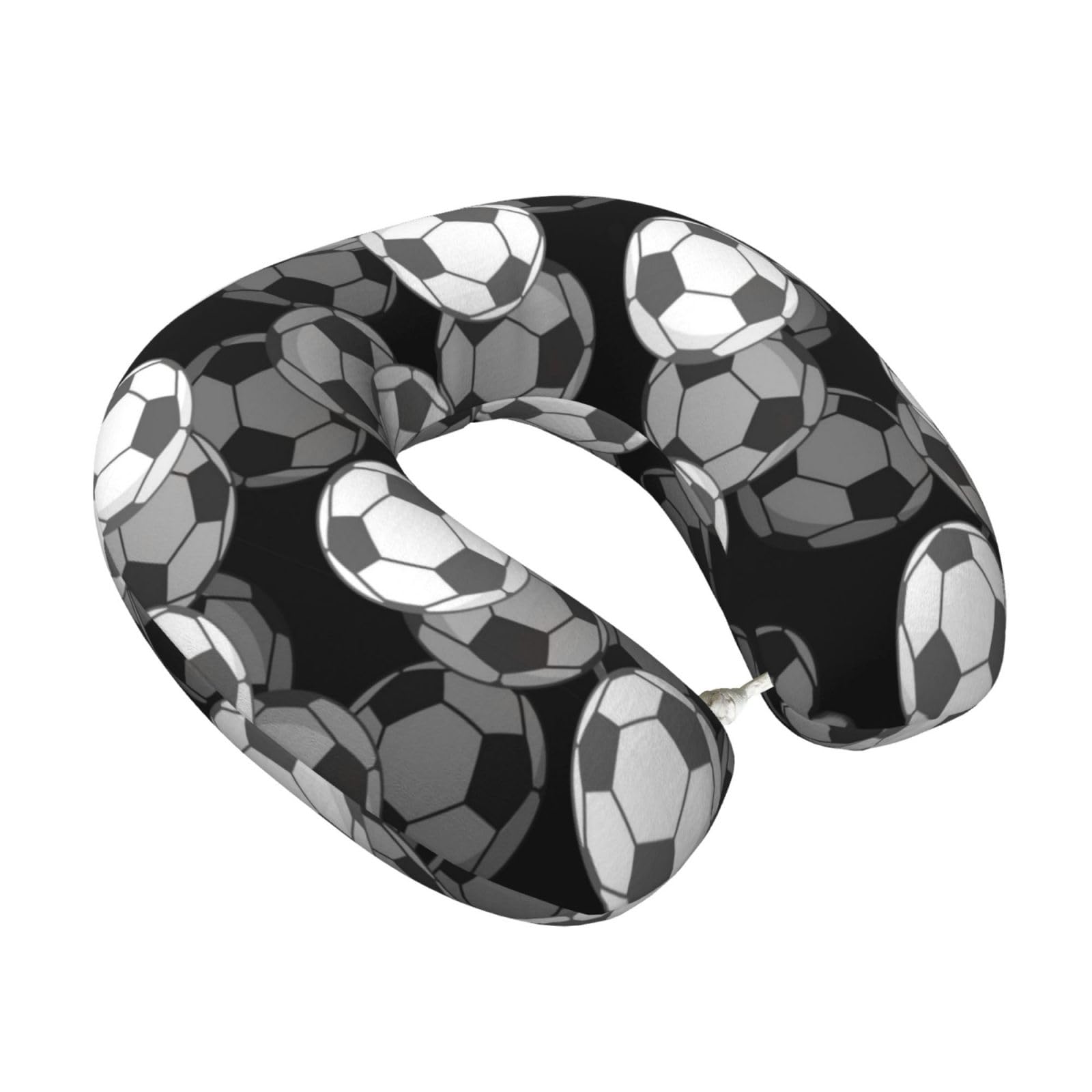 LKYMOH Sports Team Game Soccer, Travel Neck Pillow U-Shaped Memory Neck Support Soft Comfortable With Washable Cover For Airplane Car Traveling and Office