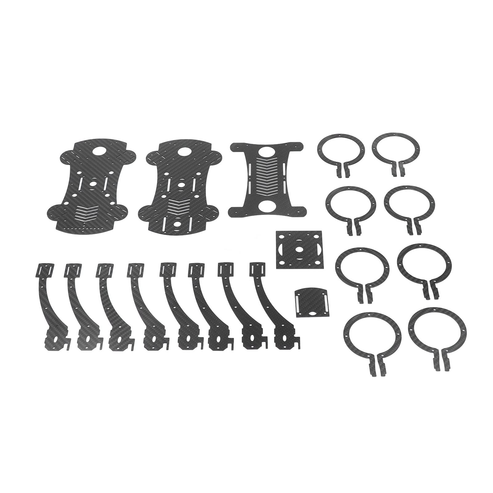 Zestaw ramy drona F450 z włókna węglowego, zestaw ramy quadcopter 450 mm, 4-osiowa ogniwa z włókna węglowego do drona RC z wentylatorem kanałowym 50 mm