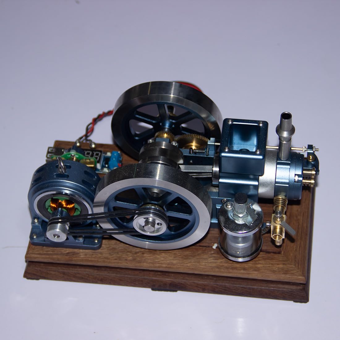 BAUBAUPLAY Modellino di motore a combustione, vintage, orizzontale, a quattro tempi, raffreddamento ad acqua, motore a benzina, in metallo, giocattolo educativo, regalo di compleanno