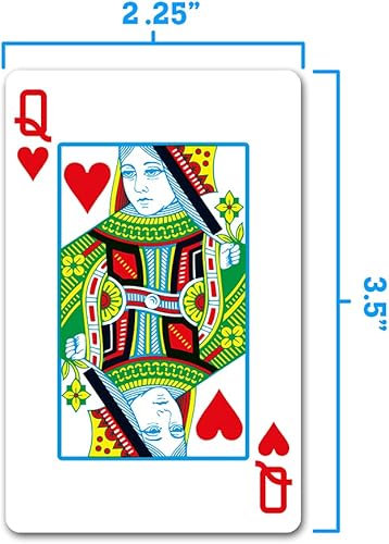 Miniatura 5 de Copag 2023 WSOP World Series of Poker - Juego de cartas 100% de plástico, tamaño del puente (estrecho) rojoazul (índice regular)