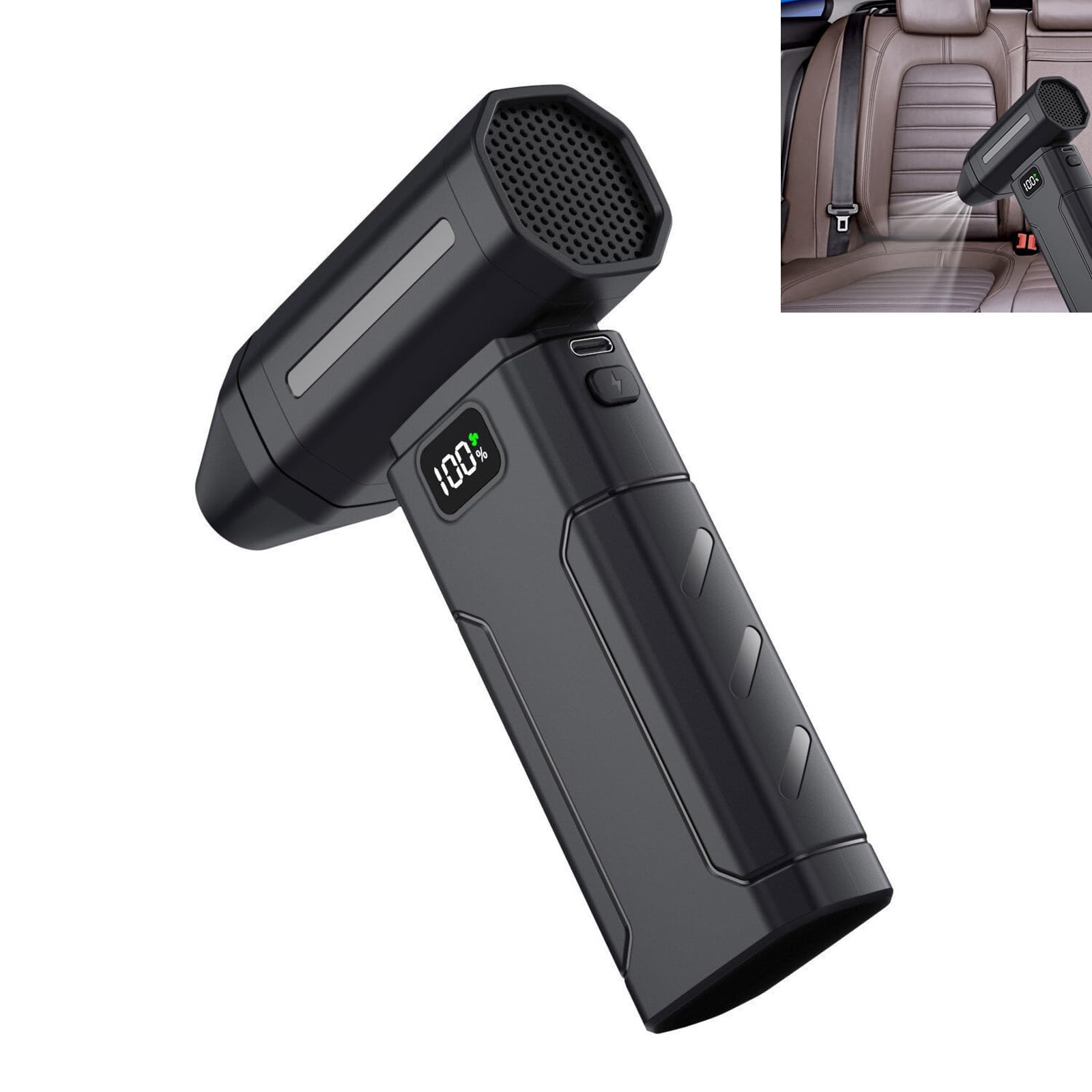 Aspirapolvere portatile per auto senza fili 100000 giri/min Potenti detergenti e spolverini, Aspirapolvere portatile per aspirapolvere per auto per la casa