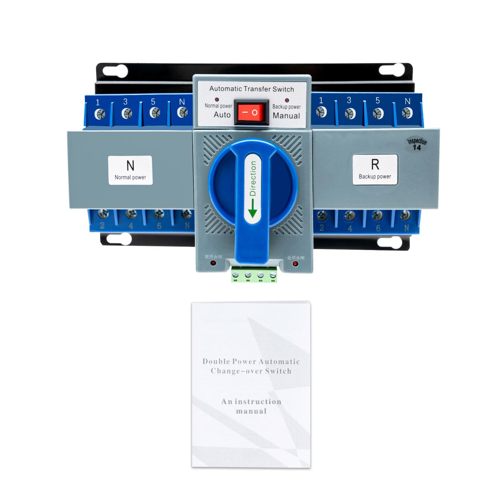 Commutateur de transfert Automatique AC-33iB Double Disjoncteur Inverseur de Source Automatique Puissance 4P 63A Automatique Commutateur Générateurde Transfert Double pour électricité