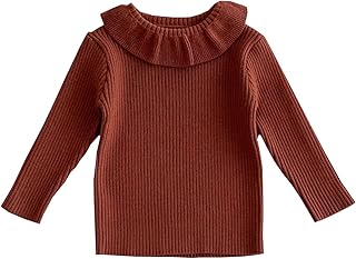 Niños Bebé Niñas Suéter Tops Niña de manga larga de punto suéter camiseta Otoño Invierno Ropa de abrigo