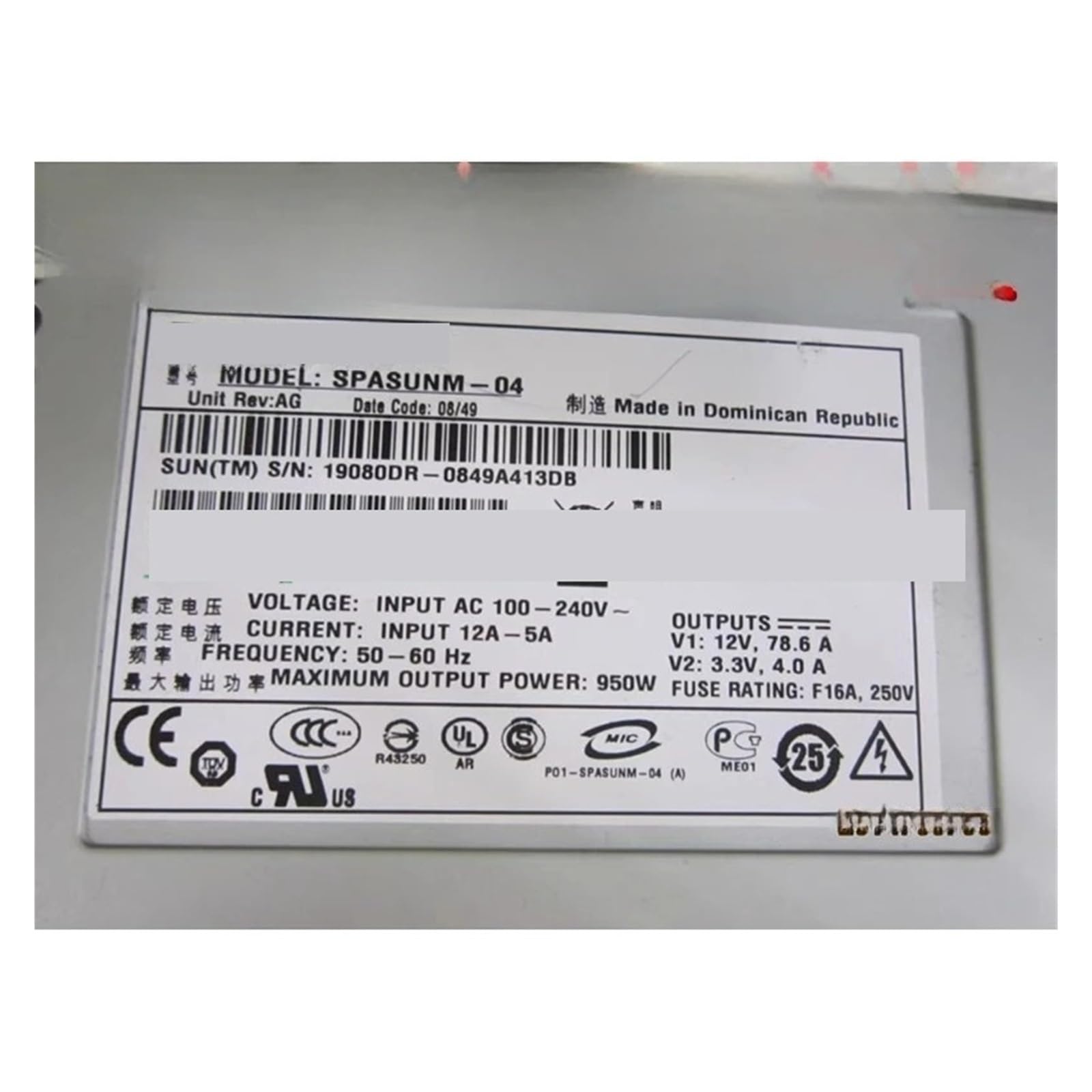 EAHWCXSD Spasunm-04 power supply 300-2013-03 950W