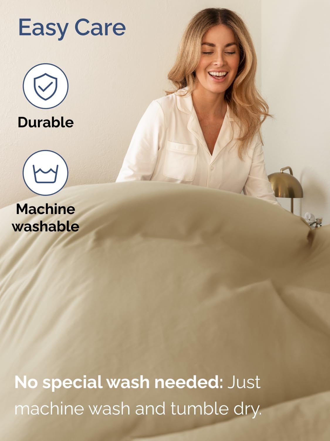 Extra Deep Queen Sheet Set - 6 Piece Breathable and Cooling Sheets - Hotel Luxury Bed Sheets Set - Easy & Secure Fit - Soft, Wrinkle Free and Comfy Sheets Set - Beige Sheet Set with Extra Deep Pockets