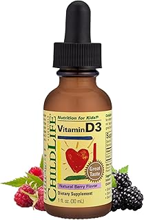 Child Life Vitamin D3, Berry Flavor, Glass Bottle, 1 Ounce