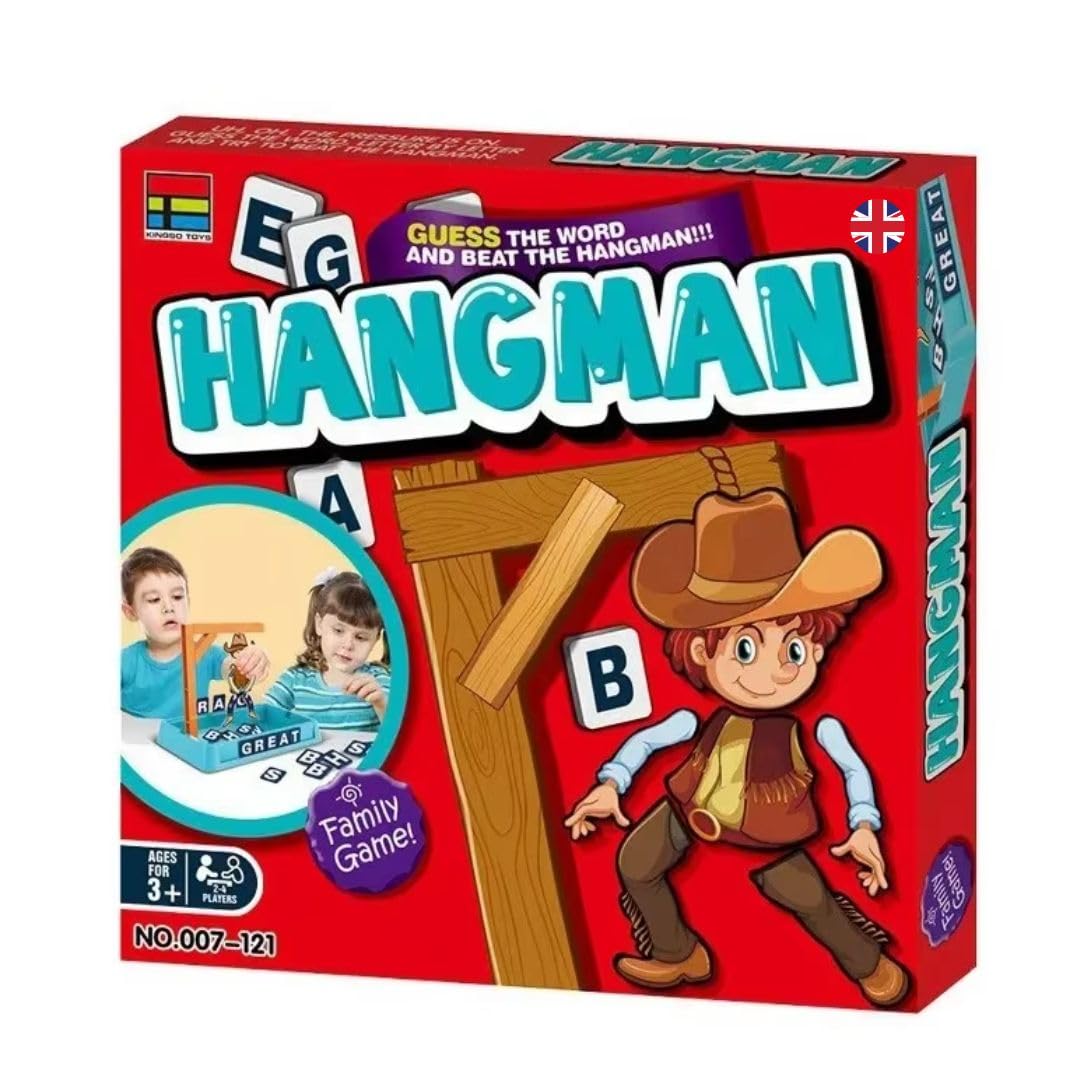 Hangman Board Game, Hangman, Educational and Fun Game for Children and Adults