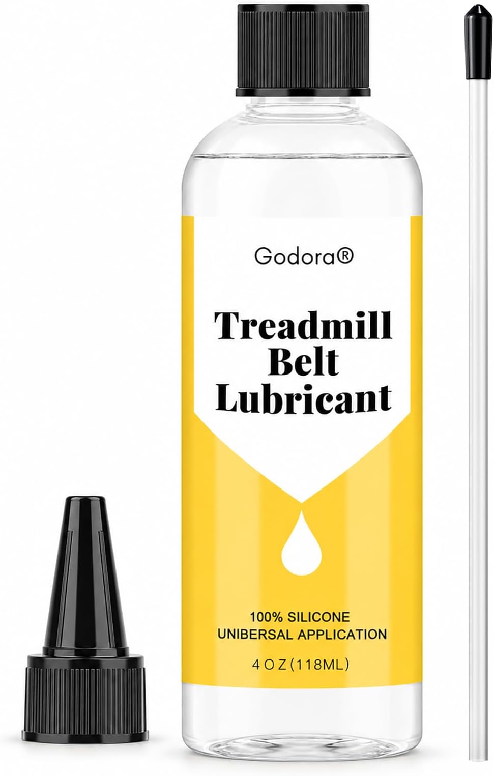 100% Silicone Treadmill Lubricant/Treadmill Lube, 4 Ounces Premium Silicone Oil for Treadmill Belt Lubrication, Easy to Apply Treadmill Belt Lubricant Oil, Suitable for Nearly All Type of Treadmills