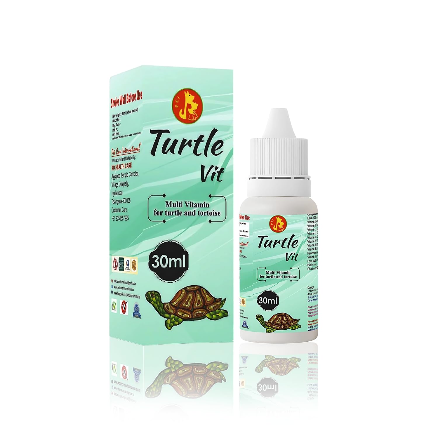 Sage Square Pet Care International Turtle VIT Drops | Essential Vitamins & Nutrients for Strong Immunity, Growth & Shell Health | Supports Overall Well-Being & Deficiencies for Healthy Turtles (30ml)-image-17