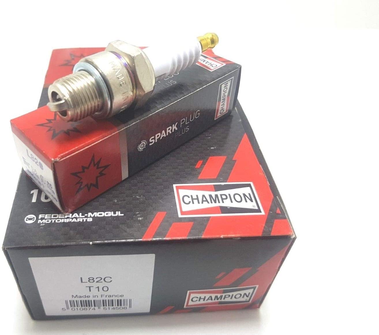 10 CANDELE SCATOLO PACCO PASSO CORTO CHAMPION L82C = B7HS NGK