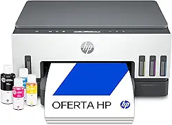 Impressora Multifuncional HP Smart Tank 724 Tanque de Tinta Colorida Wi-Fi Scanner Duplex. Funções: Imprimir, Copiar, Digitalizar. Cor: Branco (2G9Q2A)