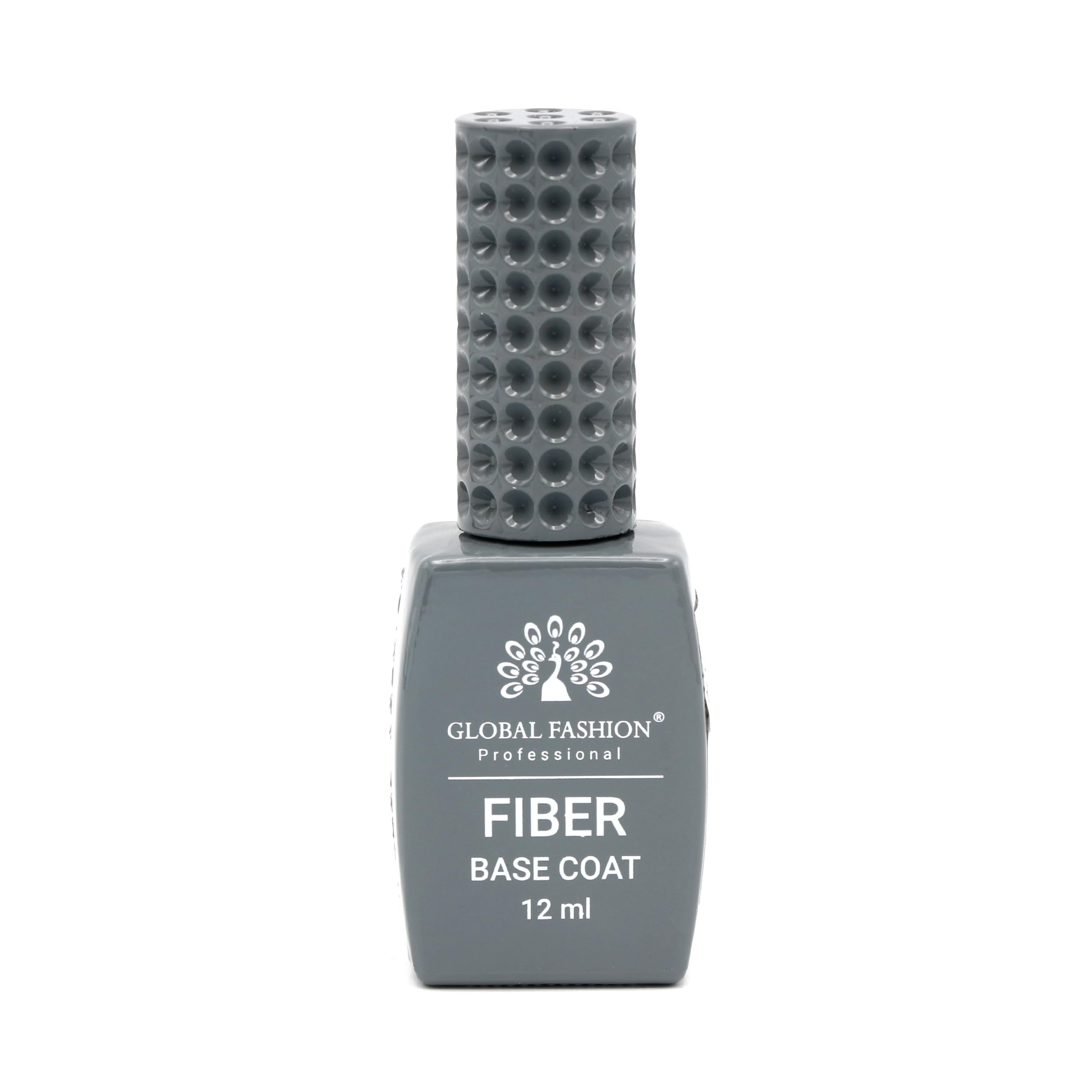 Fiber Base Coat - Strength & Growth for Thin, Damaged Nails Long-Lasting Nail Strengthener for Weak, Brittle Nails | Chip-Resistant Formula Ideal for Natural & Acrylic Nails | Global Fashion (12ml)