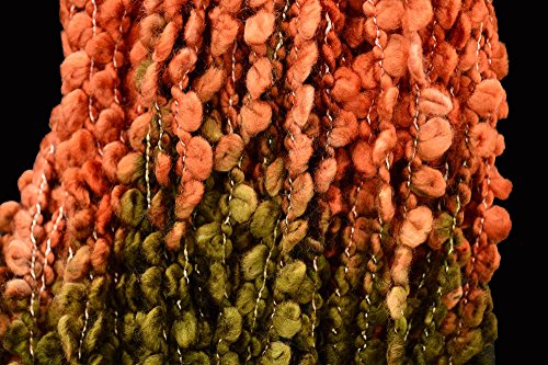 Image of M.G ENTERPRISE Sumo Brown Beads Wool Hand Knitting /Art Craft Soft Fingering Crochet Hook Yarn, Needle Knitting Thread Dyed, Thick Chunky 400 gm (Brown)