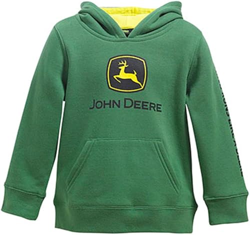 John Deere Marca de forro polar para niños pequeños, color verde