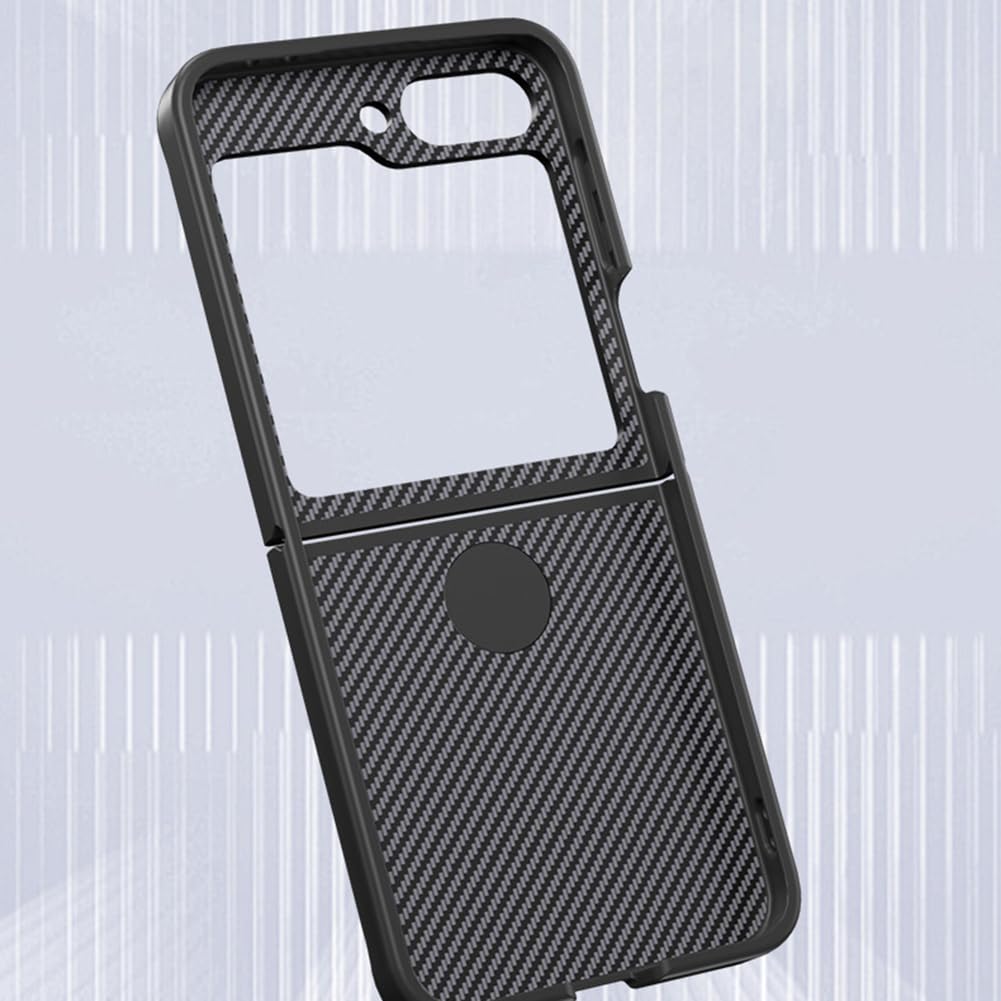 Noir,Flip 7, Étui pour Samsung Galaxy Z Flip 7, Mince Housse Magnétique Anneau Support Coque Rétro Anti Empreinte