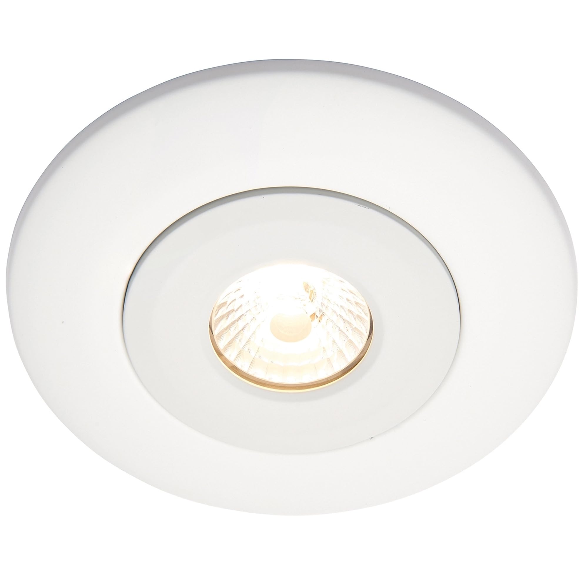 Bezel Spotlight Hole Converter |Steel with Matt White Finish | LED Compatible Dimmable | GU10 50W — image 1