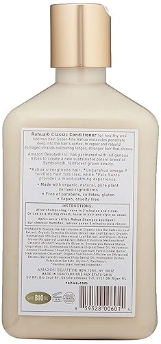 Miniatura 6 de Rahua Acondicionador clásico de 9.3 fl oz con aroma a Palo Santo para un cabello brillante y saludable, proporciona aclaración, vigoriza, suavidad y