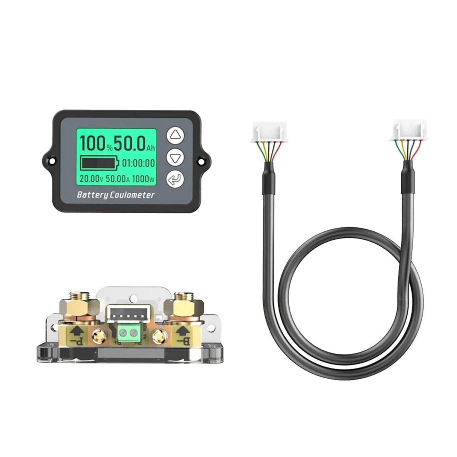 Tester della batteria, Misuratore di Coulomb TK15 da 80 V, 50 A, 100 A, 350 A, tester capacità a batteria del veicolo, misuratore for bici elettriche, auto bilanciate, macchine for la pulizia