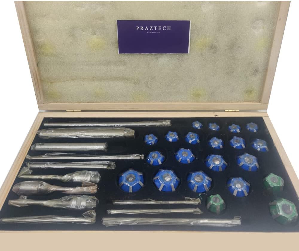 Praztech 21 pcs Small Carbide Tipped Valve Seat & Face