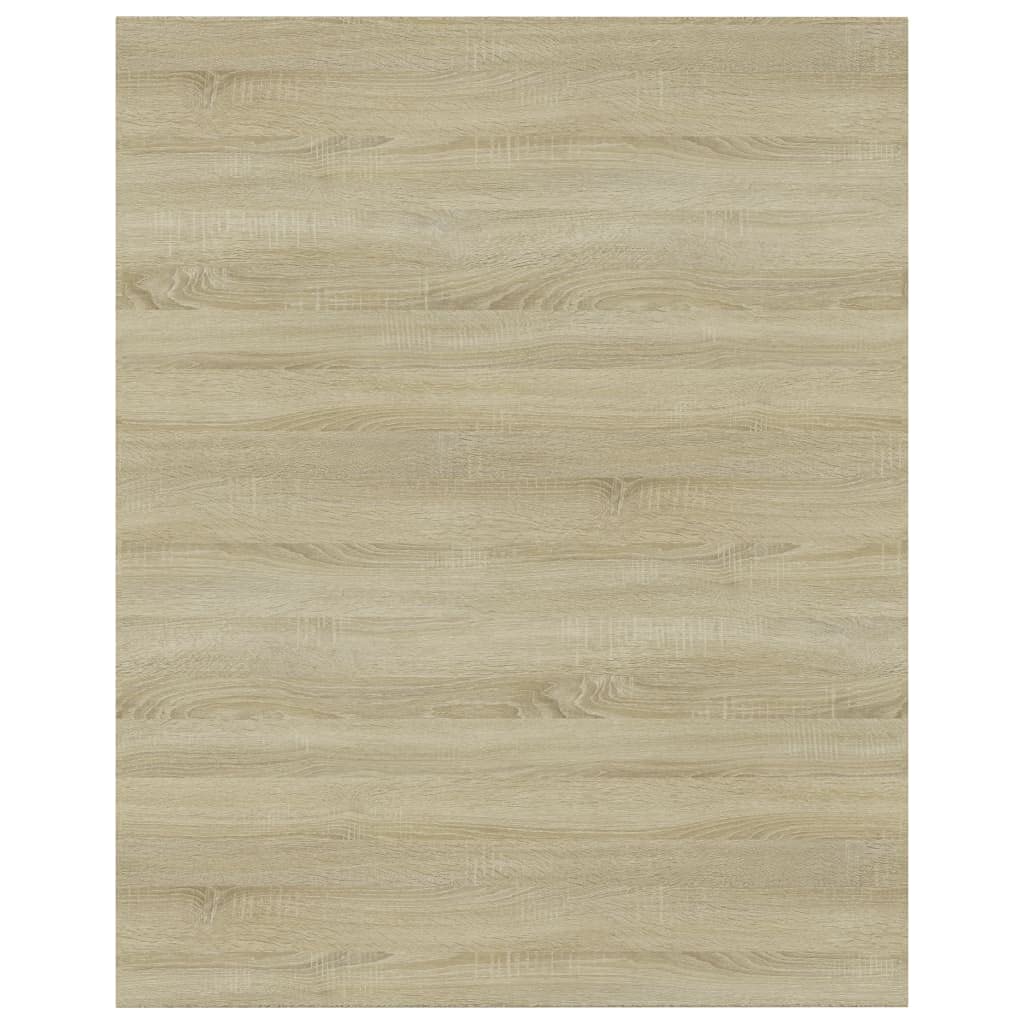 Regał na książki, 8 sztuk, dąb Sonoma, materiał drewnopochodny, 40 x 50 x 1,5 cm, możliwość rozszerzenia do systemu regałowego, ściany, szafy, ścianki działowej, salonu, biura, zajmuje mało