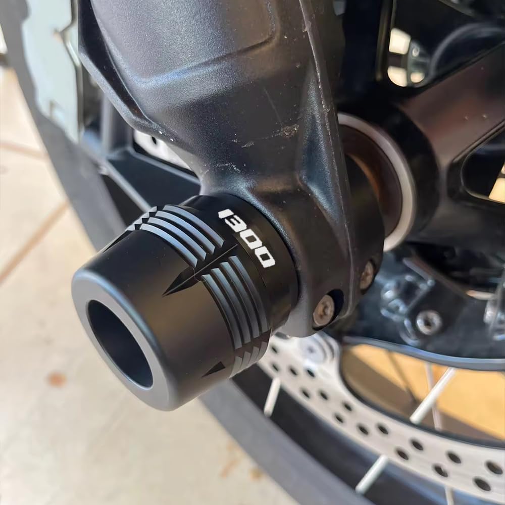 Compatible with 2025 R1300GS Adventure R 1300 GS R1300 GS RT GSA 2026 R1300RT R1300RS R1300R Motorcycle Front Wheel Fork Axle Sliders Crash Protector (Blue)