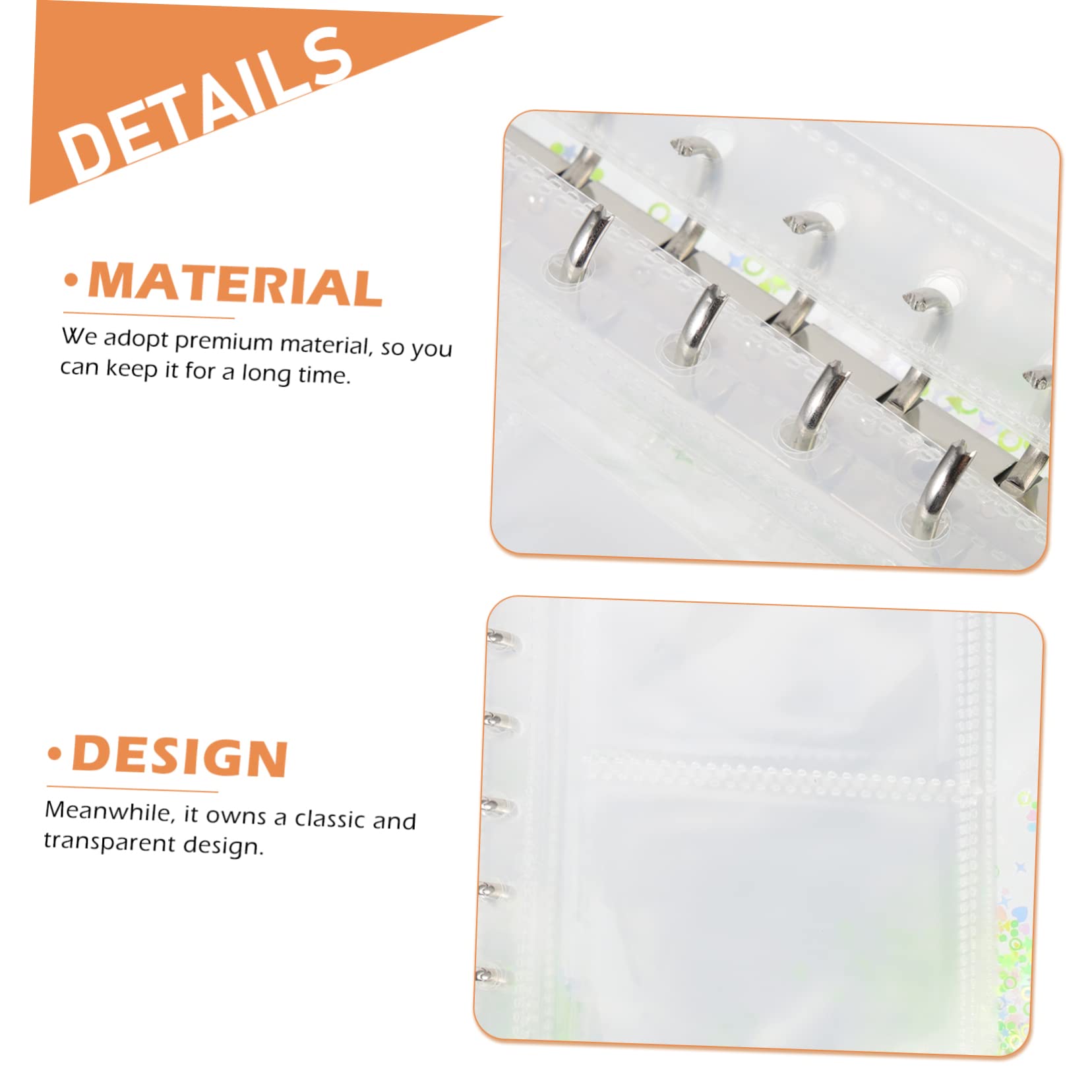 Operitacx 3 Set Porta Album a Fogli Mobili Custodie Per Album Fotografico in Pvc Ricariche Per Album Fotografici Libretto Porta Documenti Portafoto Ragazza Con Coperchio Contenitore