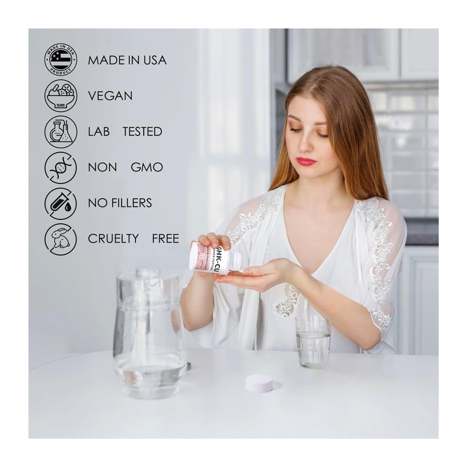 does topical ghk cu work GHK-Cu Serum — Professional Copper Tripeptide-1 Anti-Aging & Hair Restoration Treatment for Estheticians, 5x10ml for Estheticians DSIP (RUO) Sleep and 2400 mg4% Face CreamVeganNon Spray Dose:700mcg/blend
