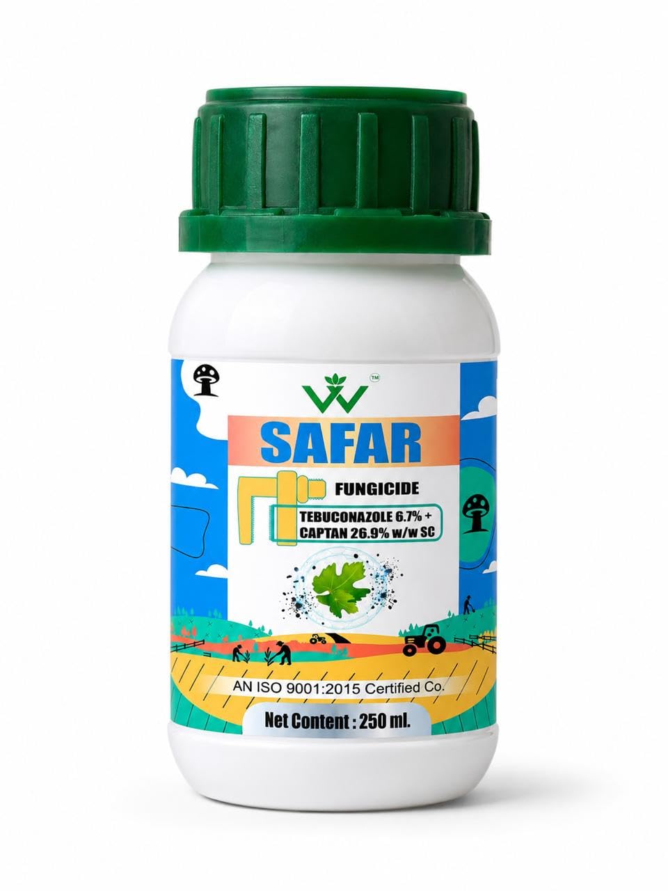 Safar Tebuconazole 6.7% + Captan 26.9% SC Broad Spectrum Systemic & Contact Fungicide for Agricultural & Horticultural Crops | Preventive & Curative Disease Management-image-10