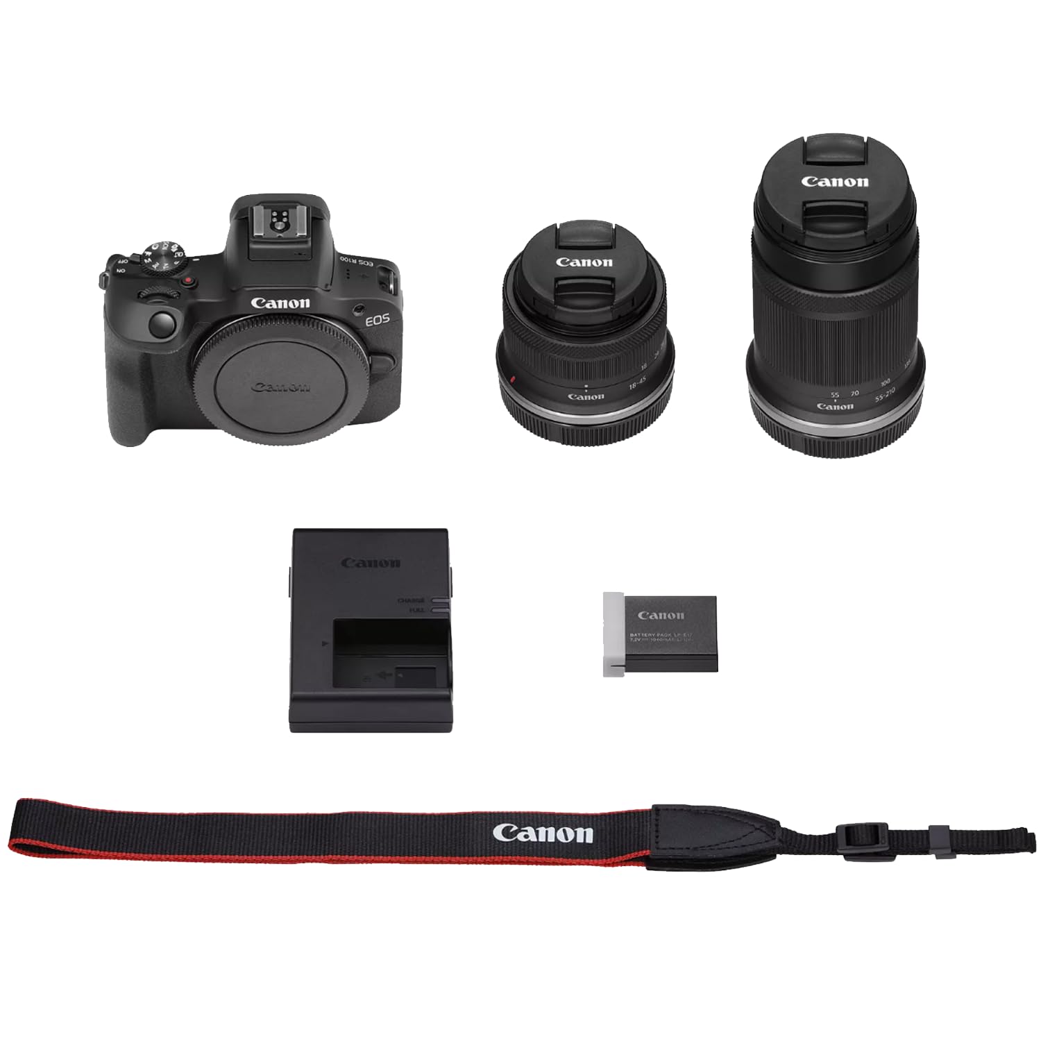 Amazon.com : Canon EOS R100 Mirrorless Camera Body with 2 Lens Kit