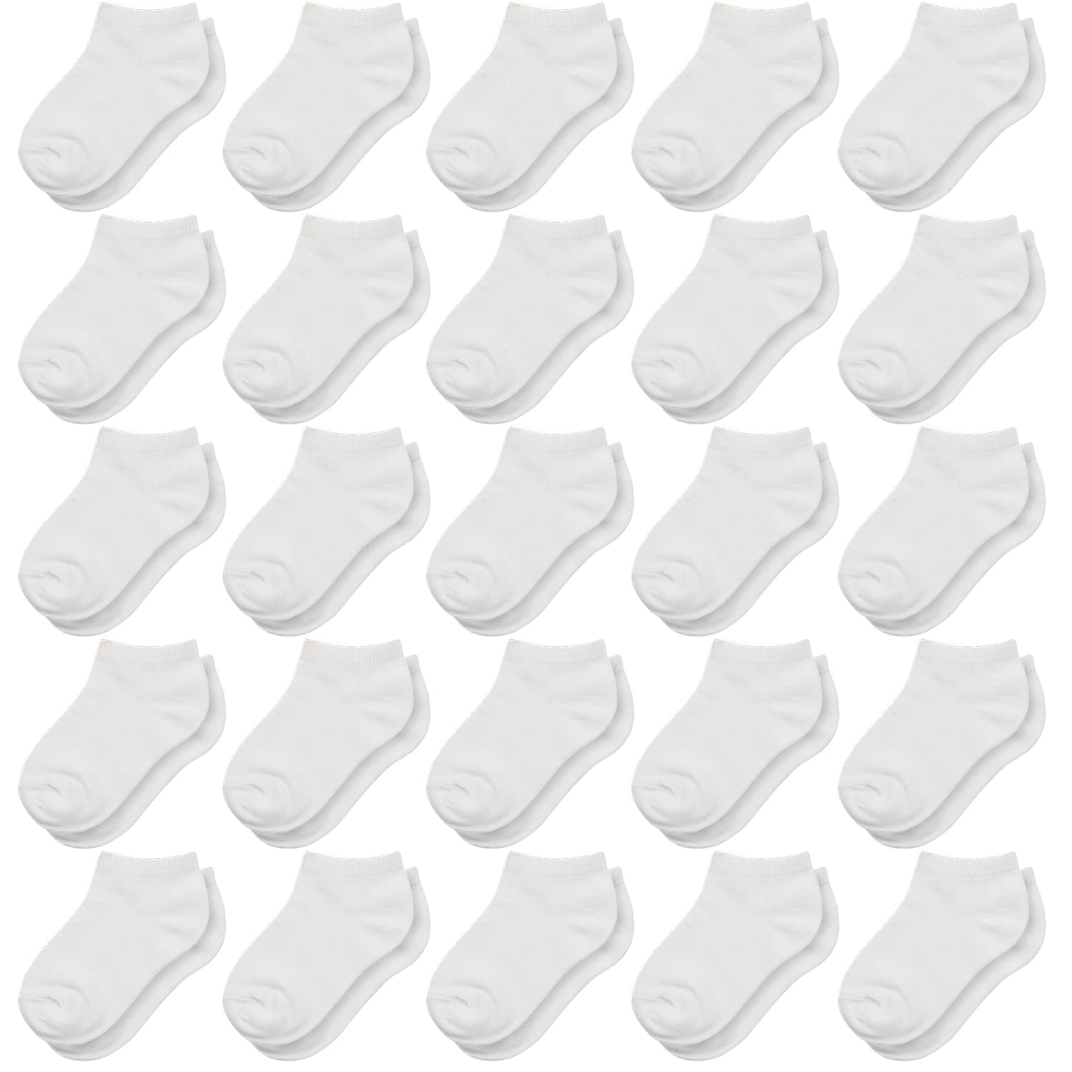 SPTRAMLE Boys Socks, 25 Pairs Toddler Socks Boys Ankle Socks Crew Socks Kids Socks for Boys Girls Toddler 1-13 Years Old