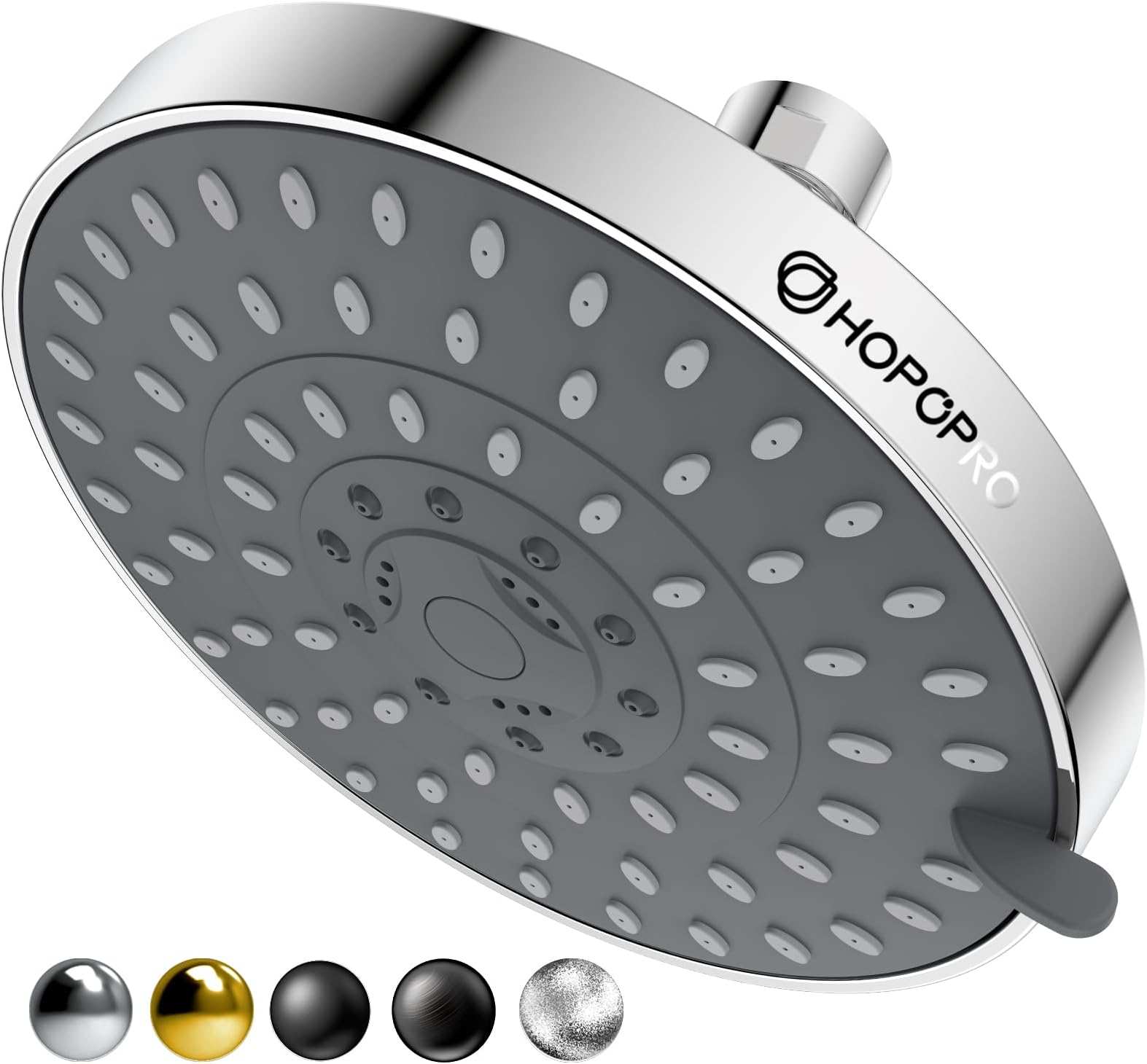 5-Mode High Pressure Shower Head - The Washington Post, NBC News, Today TV Show Recommended - High Flow Fixed Showerheads (6 Inch Chrome)