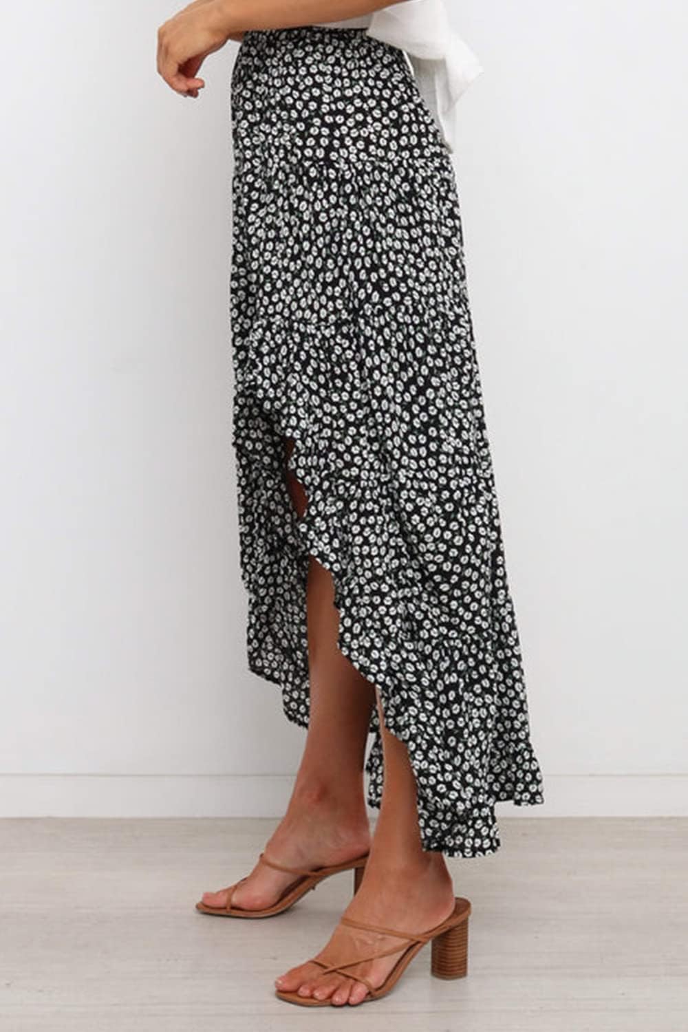 BTFBM Women Boho Floral Print High Low Maxi Skirt UK Ubuy
