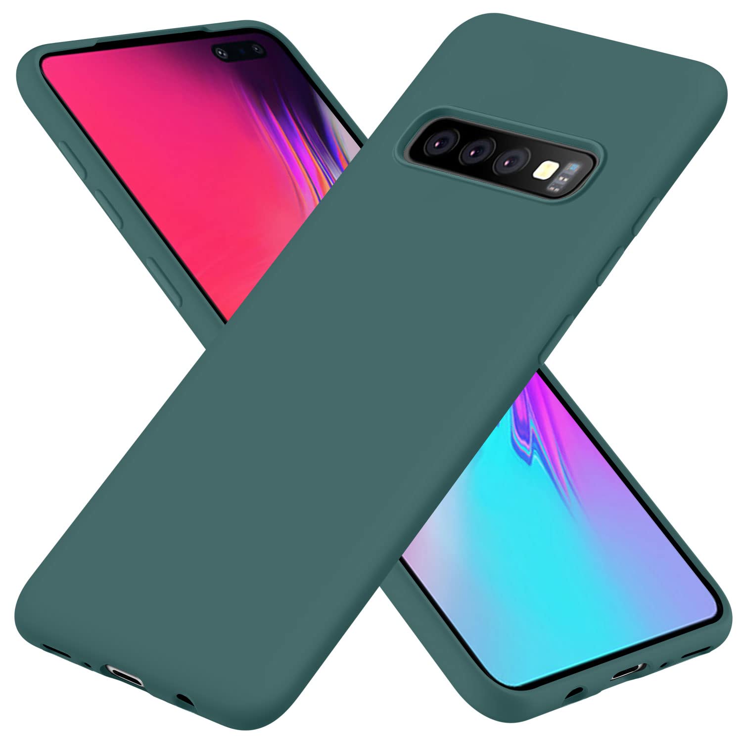 AYSZNBLA for Samsung Galaxy S10 Case,Liquid Silicone Gel Rubber Phone Case,Non-Yellowing Phone Bumper Cover,Multi-Color Silicone Phone Case,Non-Slip
