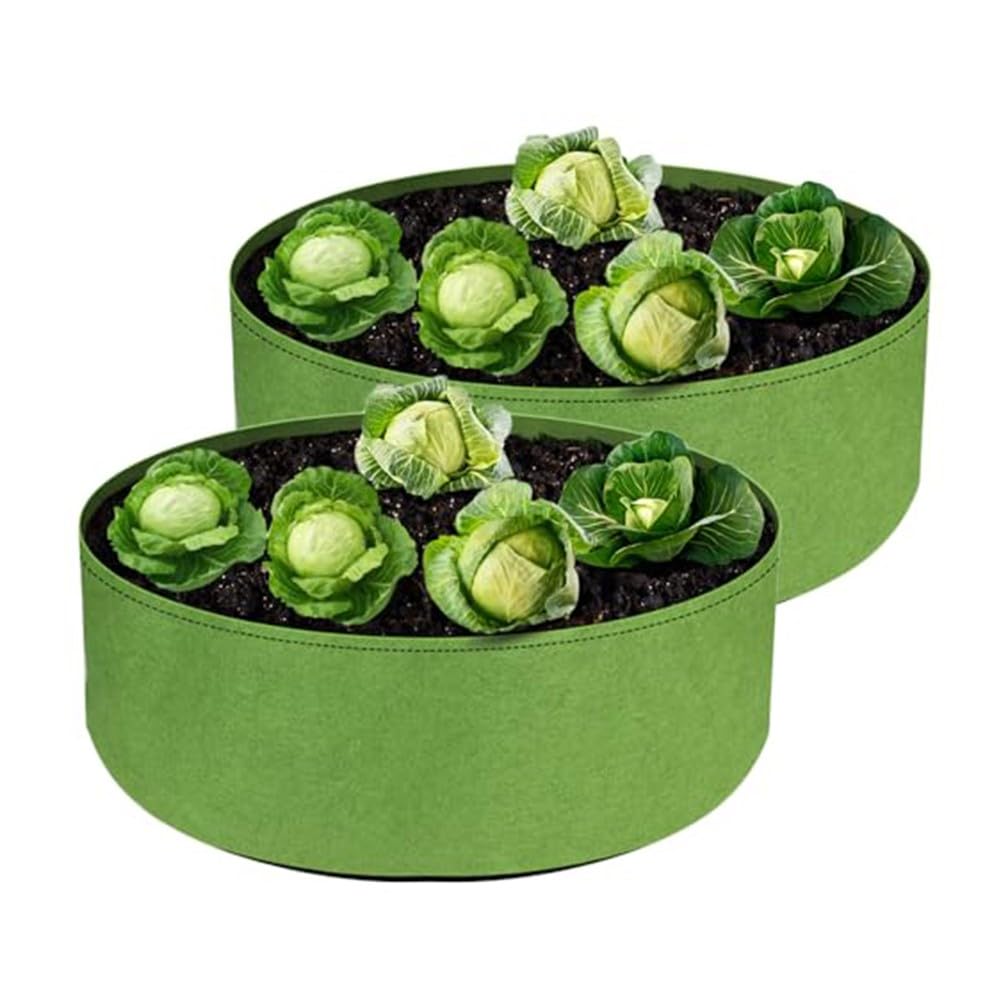 Bolsas grandes de tela FACAIIO de 2 unidades para plantar verduras