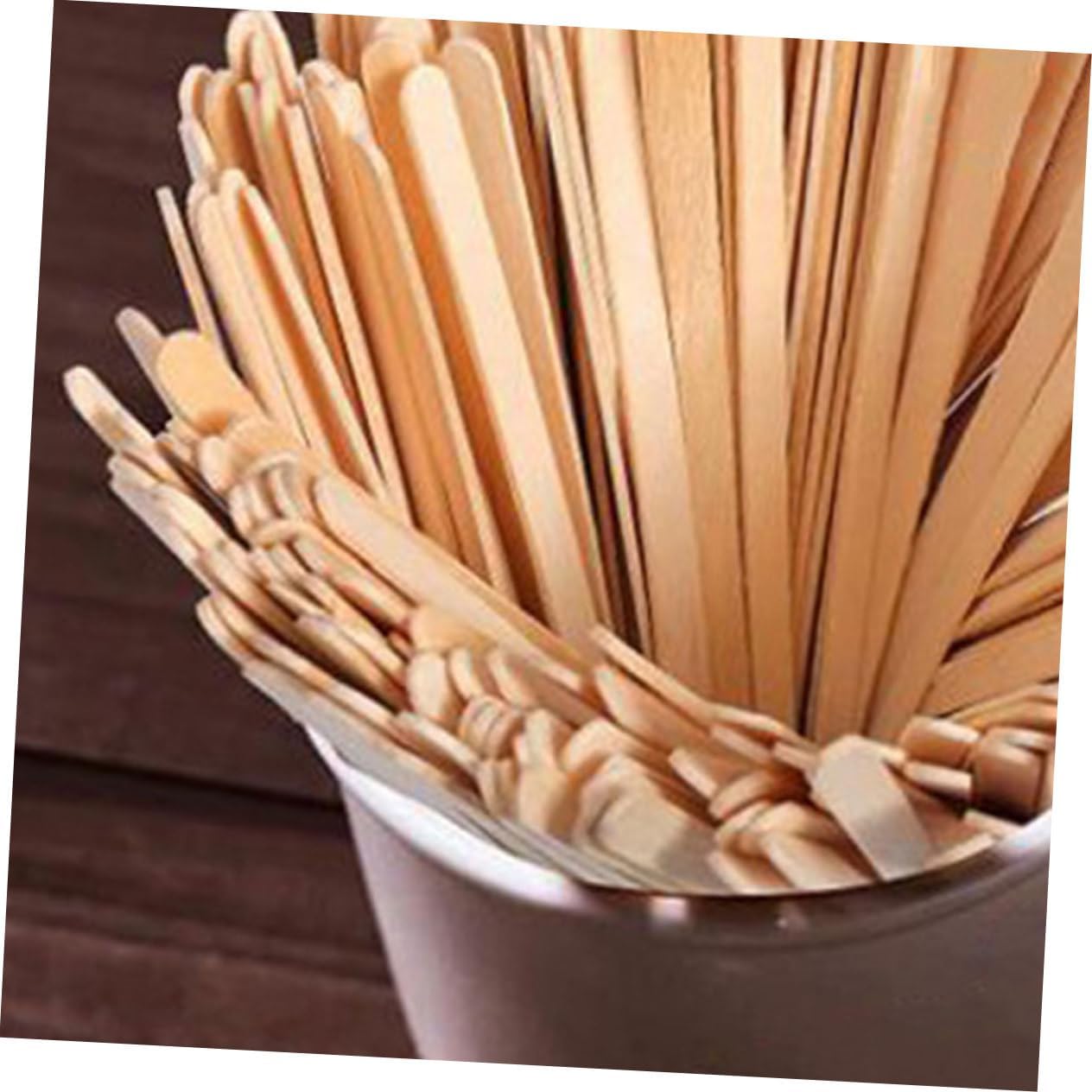 ORFOFE 500pcs Coffee Stirrers Espresso Stirrer Tool for Coffee Bar Beverage Stirring Rods Disposables for Hot Cocoa Tea Cocktails