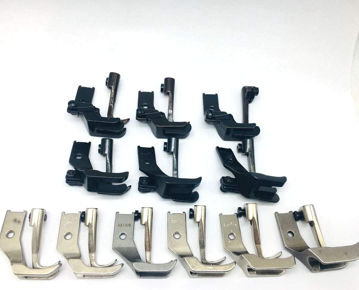 HONEYSEW 14SET Walking Presser Feet FIT for JUKI CONSEW Singer Brother Industrial Sewing (HM-WF14)