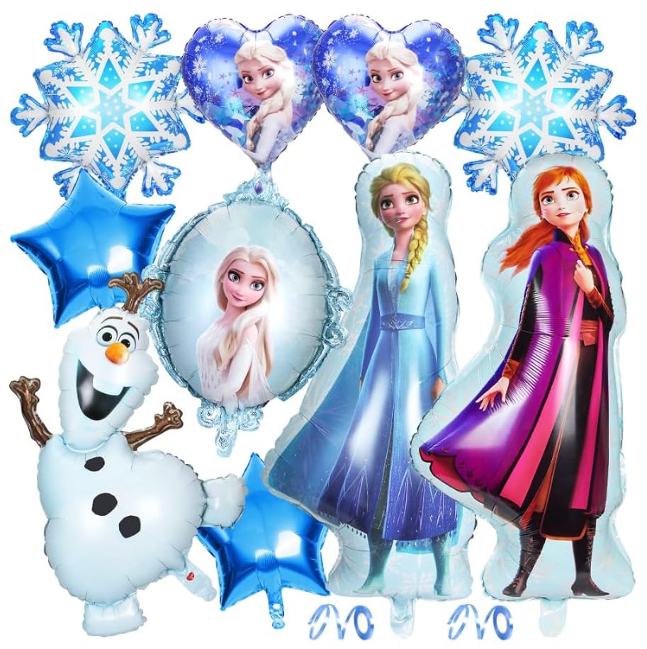 Bleu Aluminium Ballon,Anniversaire Decoration Ballons,Ballon de Flocon de Neige Fête Party...