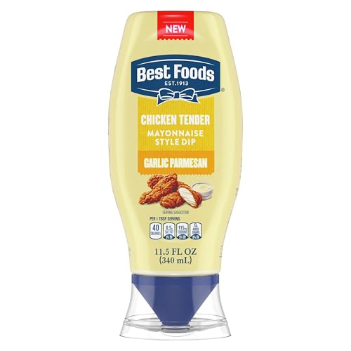 Best Foods Garlic Parmesan Chicken Tender Mayonnaise Style Dip Garlic Parmesan Delicious Flavor No Artificial Flavors 11.5 Fl Oz