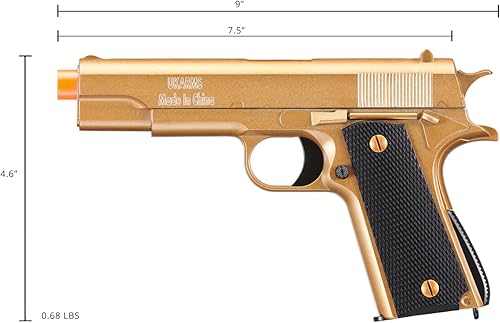 Miniatura 5 de 1911 aleación serie primavera pistola Airsoft (color dorado)